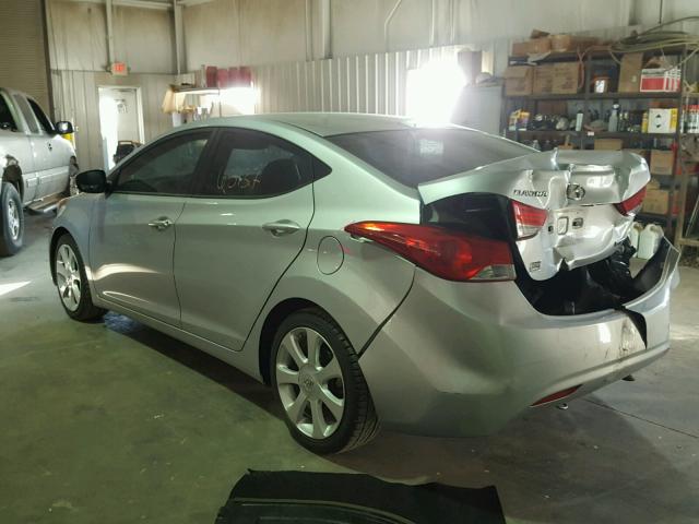 5NPDH4AE3DH211486 - 2013 HYUNDAI ELANTRA GL SILVER photo 3