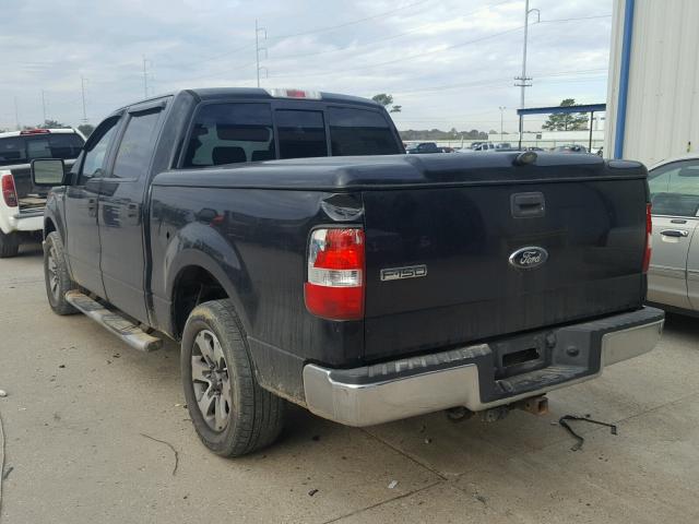 1FTRW12W88FA60873 - 2008 FORD F150 SUPER BLACK photo 3