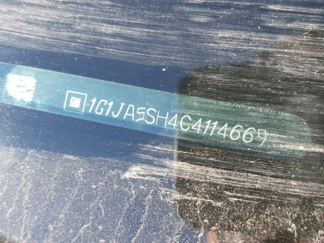 1G1JA5SH4C4114669 - 2012 CHEVROLET SONIC LS 红色 照片 10