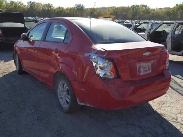 1G1JA5SH4C4114669 - 2012 CHEVROLET SONIC LS 红色 照片 3