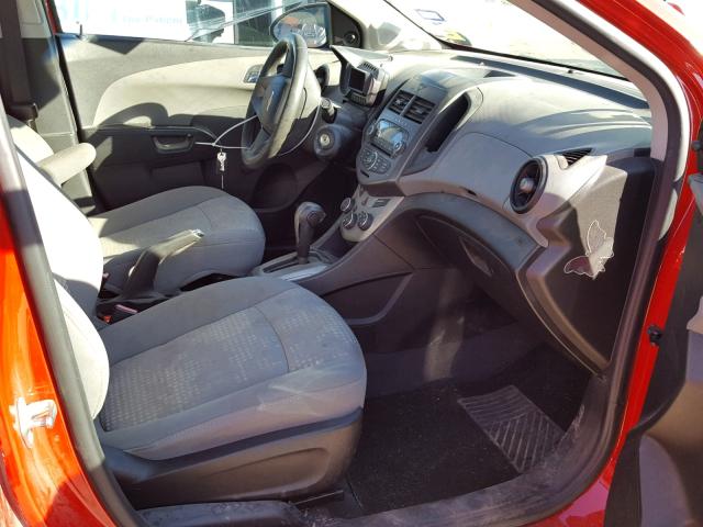 1G1JA5SH4C4114669 - 2012 CHEVROLET SONIC LS 红色 照片 5