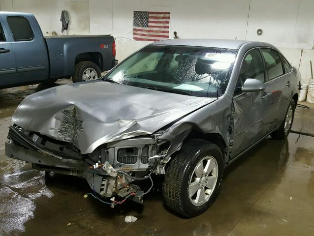 2G1WT58K179395917 - 2007 CHEVROLET IMPALA LT GRAY photo 2