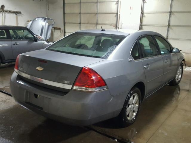 2G1WT58K179395917 - 2007 CHEVROLET IMPALA LT GRAY photo 4