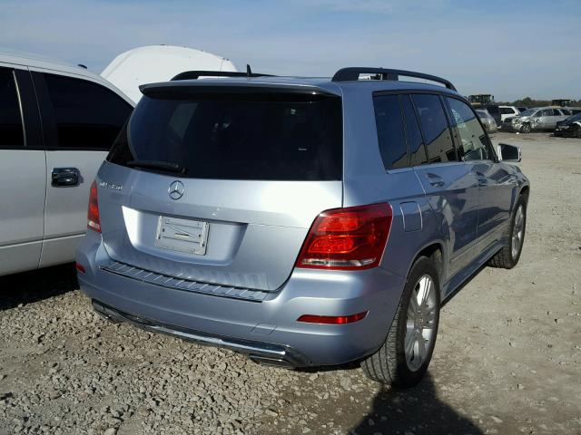 WDCGG5HB3DG019226 - 2013 MERCEDES-BENZ GLK 350 BLUE photo 4