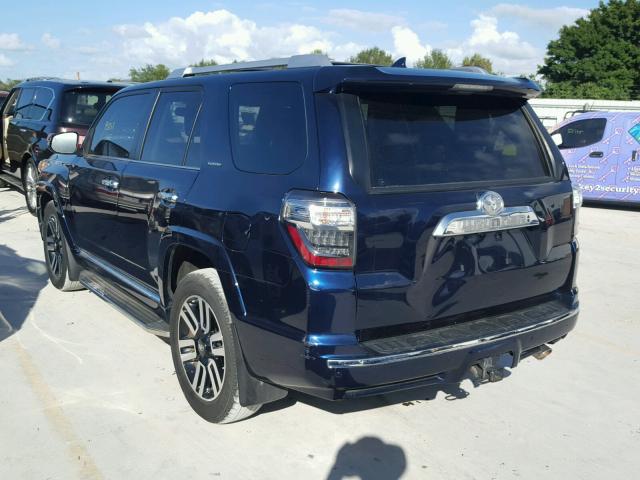 JTEZU5JR1F5084343 - 2015 TOYOTA 4RUNNER SR BLUE photo 3