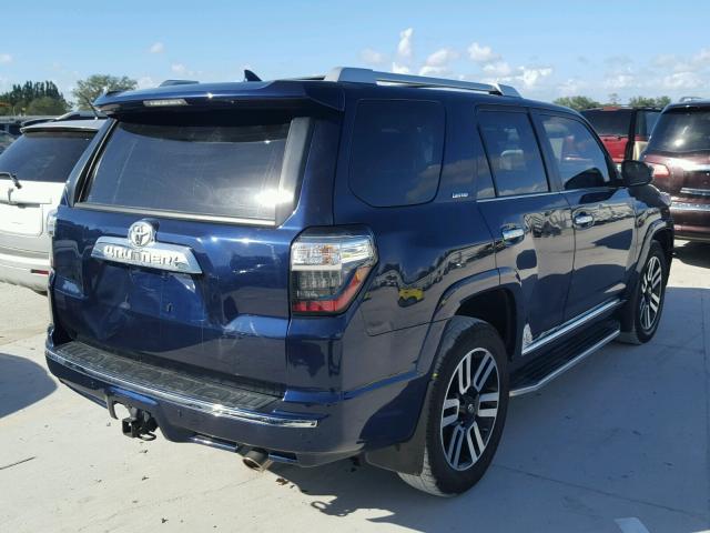 JTEZU5JR1F5084343 - 2015 TOYOTA 4RUNNER SR BLUE photo 4