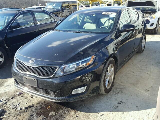 KNAGM4A78F5664822 - 2015 KIA OPTIMA LX BLACK photo 2