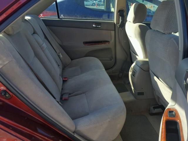 4T1BF32K22U031460 - 2002 TOYOTA CAMRY LE 红色 照片 6