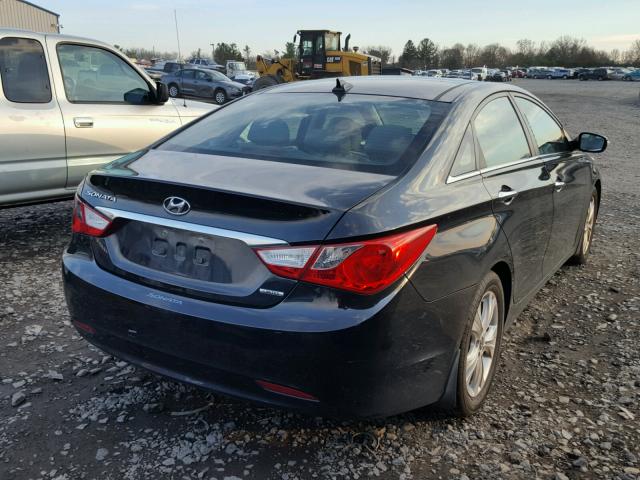 5NPEC4AC8CH359763 - 2012 HYUNDAI SONATA SE BLACK photo 4