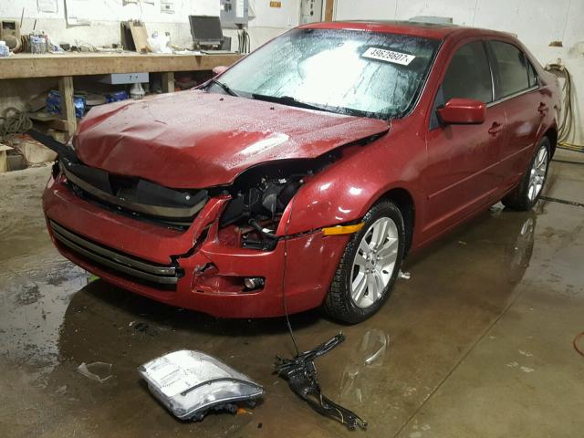 3FAHP08127R122810 - 2007 FORD FUSION SEL RED photo 2