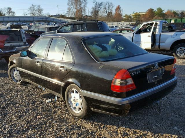 WDBHA28EXTF371842 - 1996 MERCEDES-BENZ C 280 BLACK photo 3