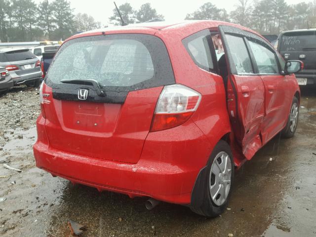 JHMGE8G39DC077516 - 2013 HONDA FIT RED photo 4