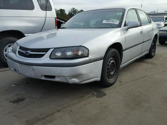 2G1WF55E419110866 - 2001 CHEVROLET IMPALA SILVER photo 2