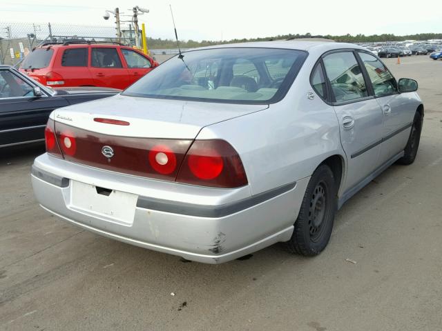 2G1WF55E419110866 - 2001 CHEVROLET IMPALA SILVER photo 4