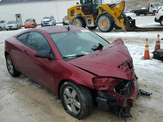 1G2ZH17N384258870 - 2008 PONTIAC G6 GT RED photo 1