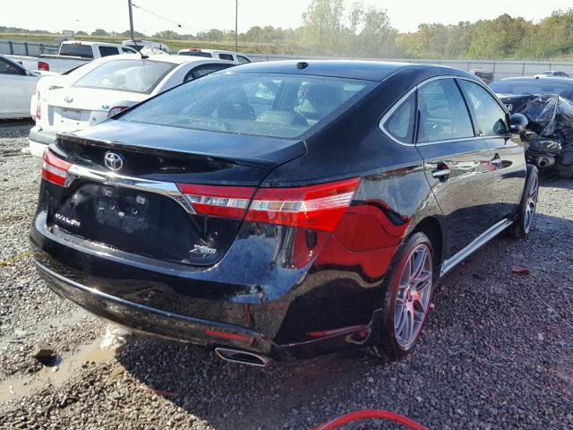 4T1BK1EB9FU169076 - 2015 TOYOTA AVALON XLE BLACK photo 4