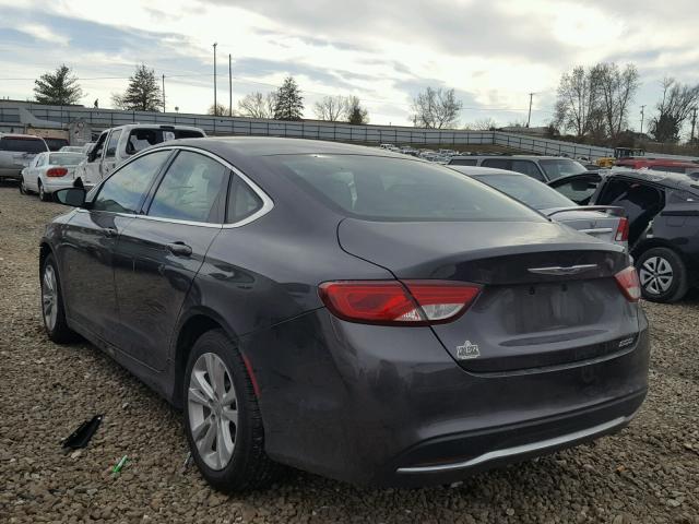 1C3CCCAB1FN715648 - 2015 CHRYSLER 200 LIMITE GRAY photo 3