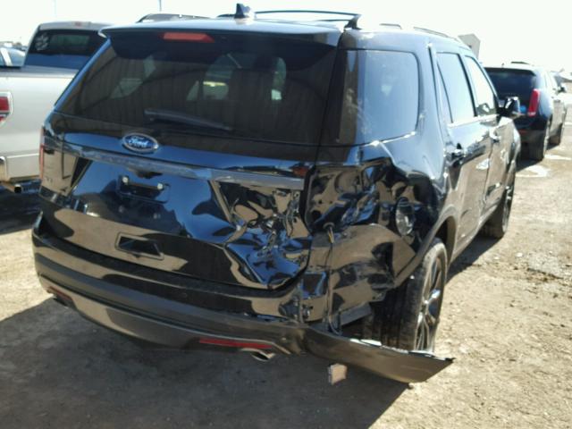 1FM5K7D84HGD86753 - 2017 FORD EXPLORER X BLACK photo 4