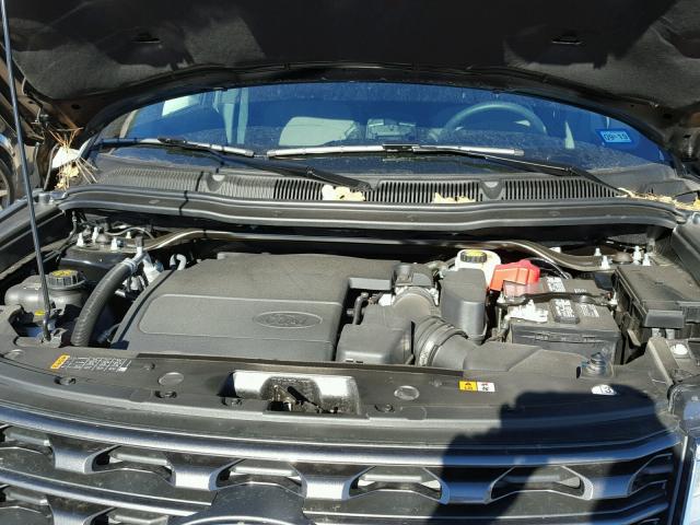 1FM5K7D84HGD86753 - 2017 FORD EXPLORER X BLACK photo 7