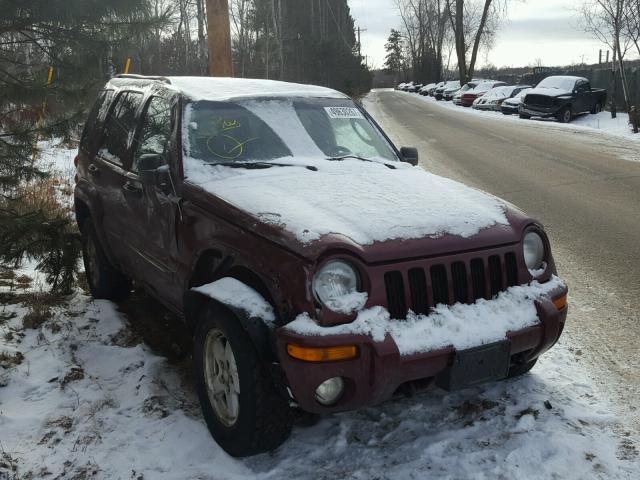 1J4GL58K83W649002 - 2003 JEEP LIBERTY LI MAROON photo 1