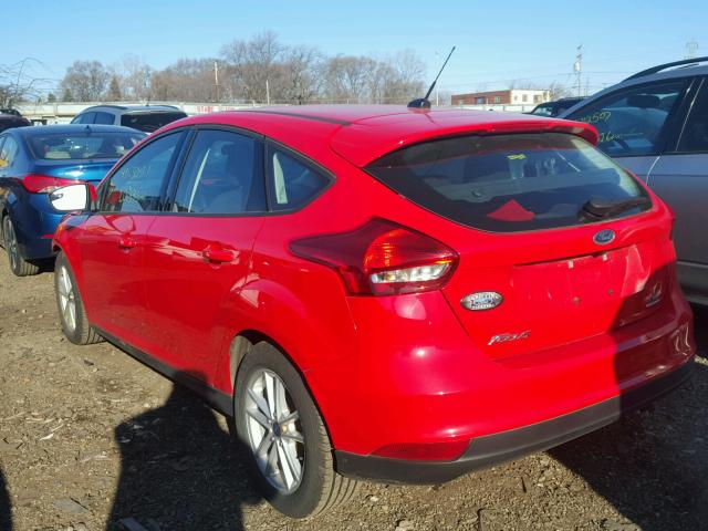 1FADP3K2XFL373217 - 2015 FORD FOCUS SE RED photo 3
