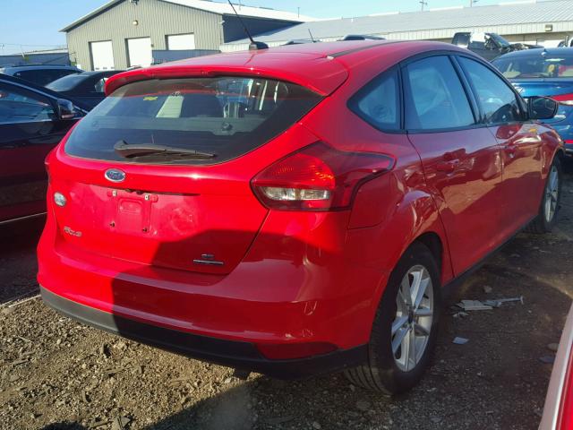 1FADP3K2XFL373217 - 2015 FORD FOCUS SE RED photo 4