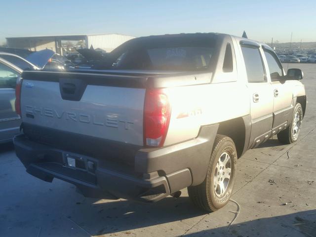 3GNEC13T63G214927 - 2003 CHEVROLET AVALANCHE GRAY photo 4