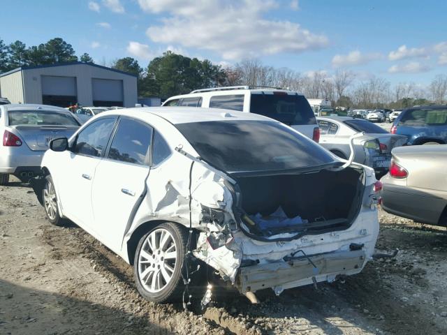 3N1AB7AP4EY282047 - 2014 NISSAN SENTRA S WHITE photo 3