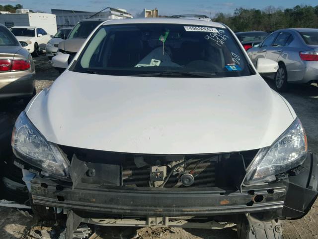 3N1AB7AP4EY282047 - 2014 NISSAN SENTRA S WHITE photo 9