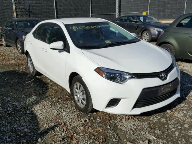 2T1BURHE4EC146951 - 2014 TOYOTA COROLLA L WHITE photo 1