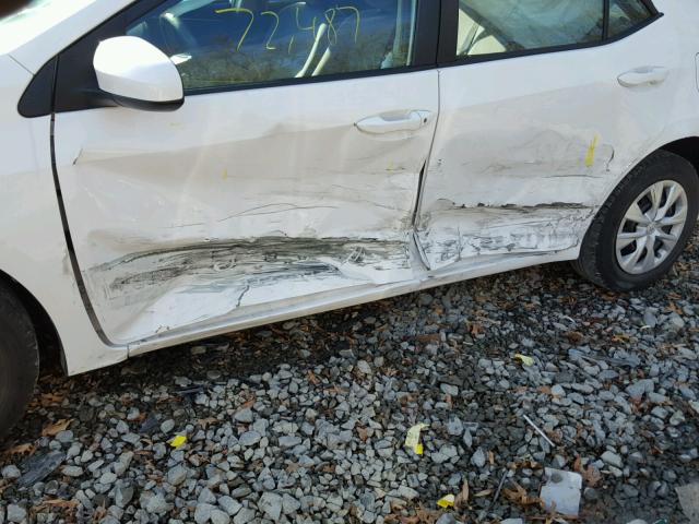 2T1BURHE4EC146951 - 2014 TOYOTA COROLLA L WHITE photo 9