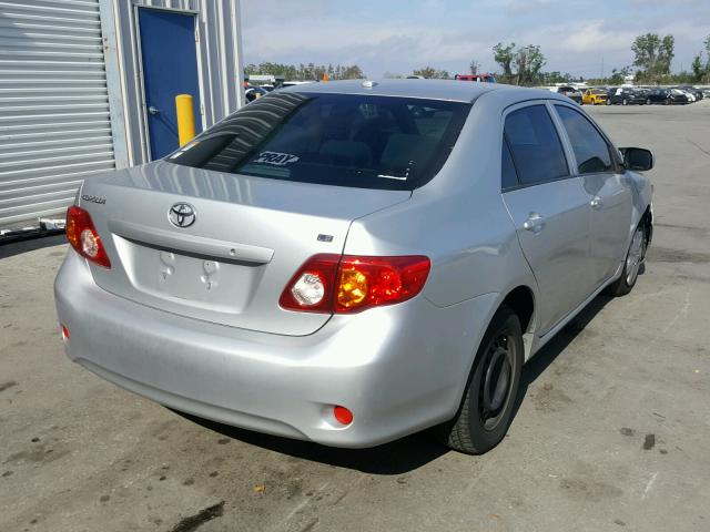 JTDBL40E599058973 - 2009 TOYOTA COROLLA BA SILVER photo 4