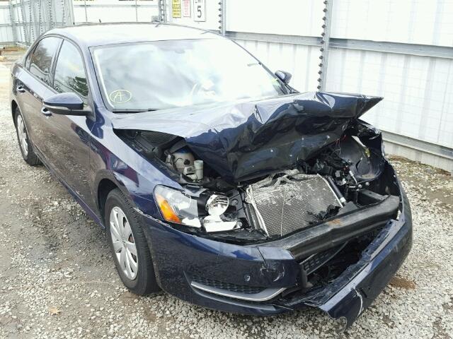 1VWAH7A34CC023036 - 2012 VOLKSWAGEN PASSAT S BLUE photo 1