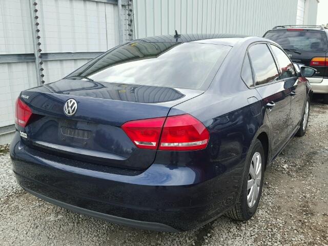 1VWAH7A34CC023036 - 2012 VOLKSWAGEN PASSAT S BLUE photo 4