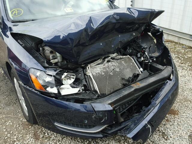 1VWAH7A34CC023036 - 2012 VOLKSWAGEN PASSAT S BLUE photo 9