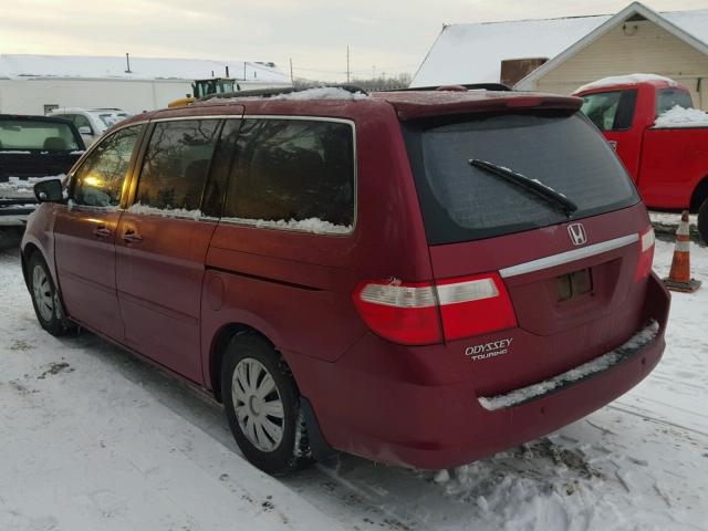 5FNRL388X6B050747 - 2006 HONDA ODYSSEY TO RED photo 3