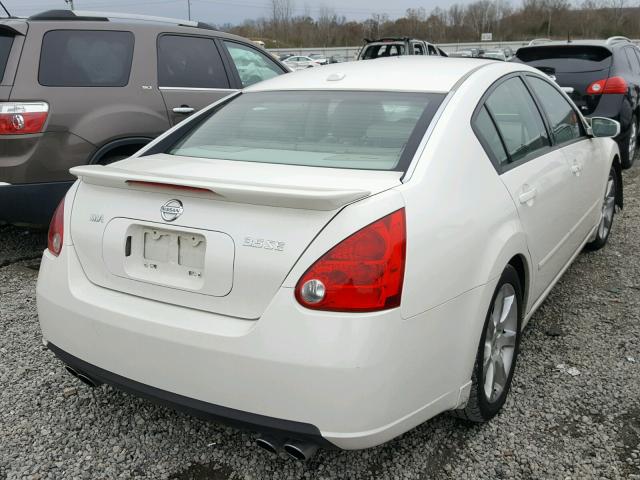 1N4BA41EX8C837894 - 2008 NISSAN MAXIMA SE WHITE photo 4