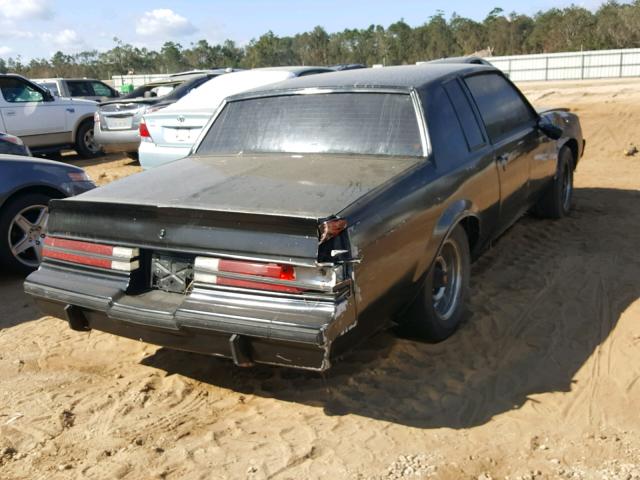 1G4GJ1179HP447308 - 1987 BUICK REGAL 黑色 照片 4