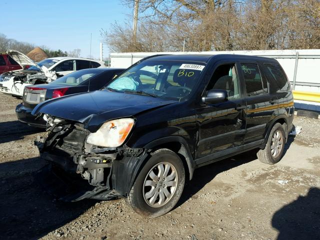 SHSRD78825U324082 - 2005 HONDA CR-V EX შავი ფოტო 2