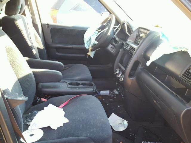 SHSRD78825U324082 - 2005 HONDA CR-V EX შავი ფოტო 5