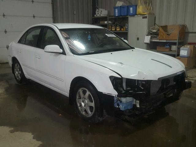 5NPEU46C66H080399 - 2006 HYUNDAI SONATA GLS WHITE photo 1