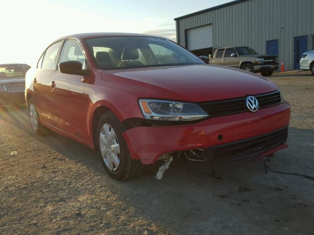 3VW1K7AJ4CM318748 - 2012 VOLKSWAGEN JETTA BASE RED photo 1