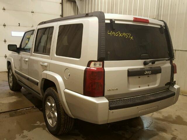 1J8HG48K77C621233 - 2007 JEEP COMMANDER SILVER photo 3