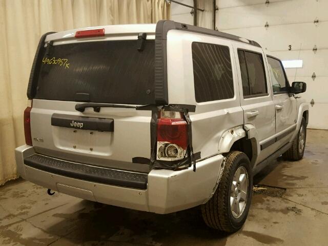 1J8HG48K77C621233 - 2007 JEEP COMMANDER SILVER photo 4