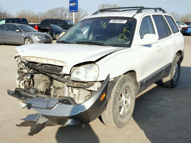 KM8SC13D02U258739 - 2002 HYUNDAI SANTA FE G WHITE photo 2