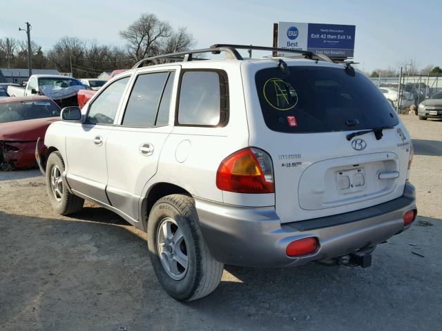 KM8SC13D02U258739 - 2002 HYUNDAI SANTA FE G WHITE photo 3