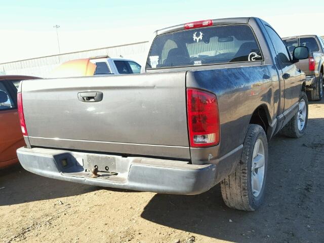 1B7HA16N42J119305 - 2002 DODGE RAM 1500 GRAY photo 4