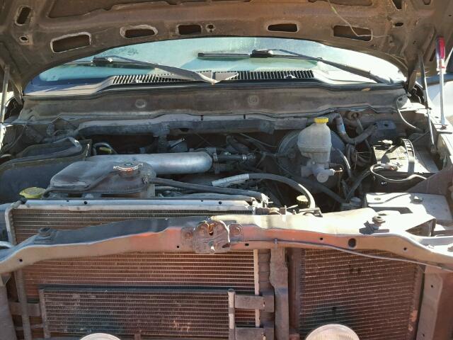 1B7HA16N42J119305 - 2002 DODGE RAM 1500 GRAY photo 7