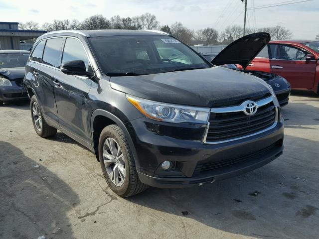 5TDKKRFH9FS048428 - 2015 TOYOTA HIGHLANDER BLACK photo 1