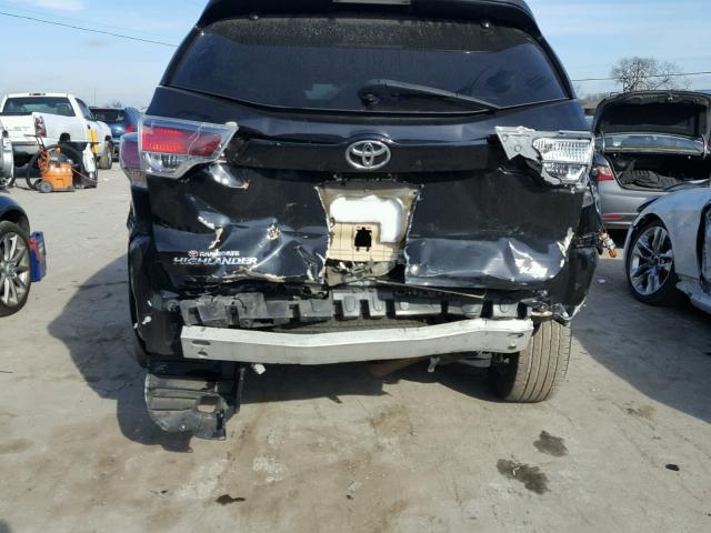 5TDKKRFH9FS048428 - 2015 TOYOTA HIGHLANDER BLACK photo 9